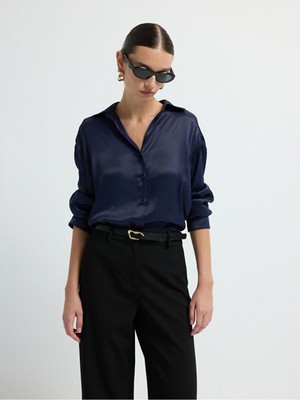 Adl Uzun Kollu Gömlek Lacivert 13044284007