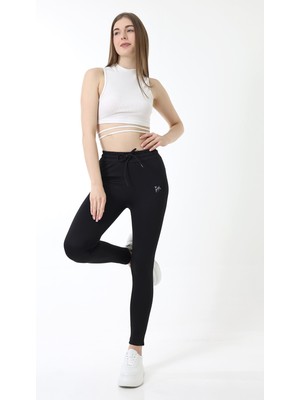 Tayt Eşofman Orta Bel Likralı Kumaş