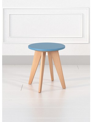 Woody&Happy Woody Çocuk Taburesi Mavi