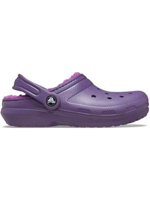 Crocs Classic Lined Clog K Çocuk Terlik - Gece Moru