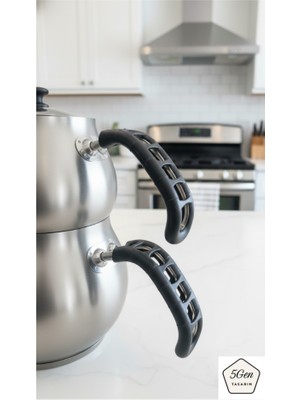 Demir Saplı Çaydanlık ve Tavaları Için Silikon Tutacak Seti