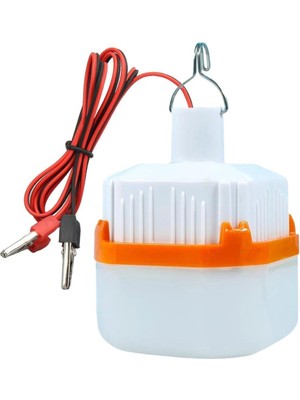 Powermaster HT-B11 12 Volt Beyaz LED Lamba Krokodil Maşalı Uçlu 21 Smd Ledli