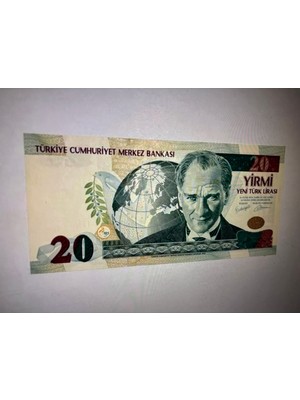 TT 8. Emisyon 20 Ytl F37 Seri Nadir Filigran Takım Tek Ayağı (Filigranlı) Çil