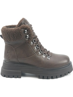 U.s. Polo Assn. Dolphın 5pr Kahverengi Kadın Worker Bot