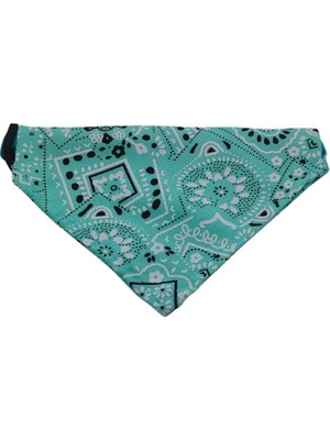 Temu Üçgen Şeklinde, Ayarlanabilir Kedi ve Köpek Boyun Bandanası Su Yeşili Renk