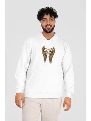 Nevermind Oversize Unisex Sweatshirt - Kapüşonlu Özel Hoodie