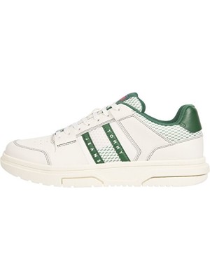 Tommy Hilfiger Erkek Yeşil Düşük Bilekli Spor Ayakkabı