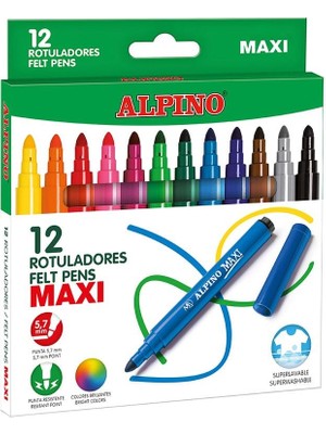 Cem Kırtasiye Alpino Ar-06 Maxi Keçeli Kalem 12’li