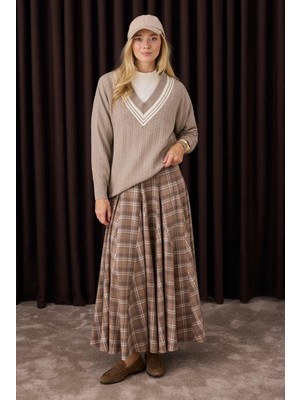 V Yaka Dokulu Triko Vizon