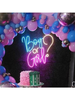 Boy Or Girl? Yazılı Neon Tabela