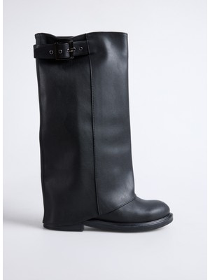 Fabrika Siyah Kadın Çizme Fallon-Chen