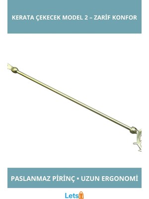 Letsii Pirinç Çapalı Ergonomik Ayakkabı Çekecek