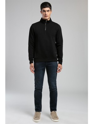 Lee Cooper Ceaser Erkek Dik Yaka Sweatshirt Siyah