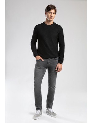 Lee Cooper Newdiagonal Erkek O Yaka Sweatshirt Siyah