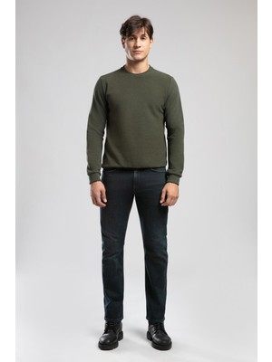 Lee Cooper Harry Orta Bel Düz Kesim Düz Paça Erkek Jean Pantolon Ferb Cab Dark