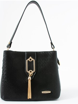 Sanmorris Gold Detaylı 3 Bölmeli Omuz & Çapraz Çanta