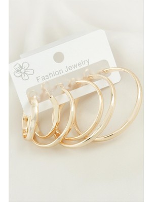 Fantastik Store 6 Adet Metal Halka Küpe