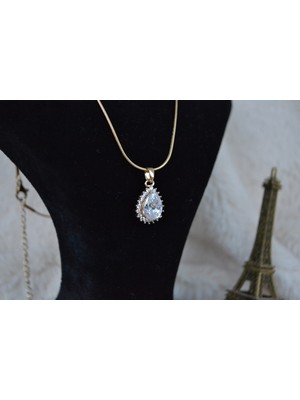 Stainless Steel Damla Şekilli Çelik Kadın Kolye