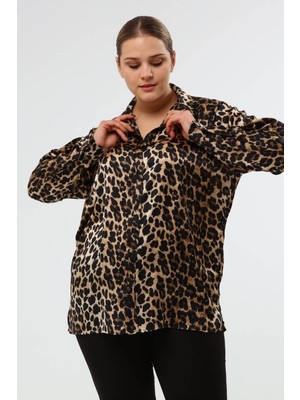 Myline Saten Uzun Kollu Gömlek