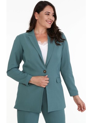 Myline Astarlı Uzun Blazer Ceket