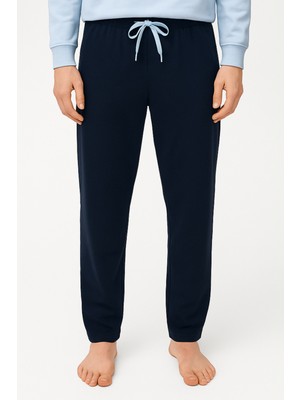 Erkek Teddy Pijama Altı Lacivert