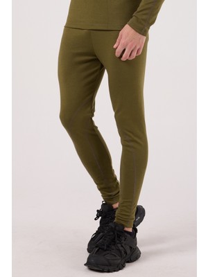 Scorp Erkek Termal İçlik Alt Kayak Içliği Askeri Haki Yeşil Yüksek Isı Yalıtımı ve Konfor