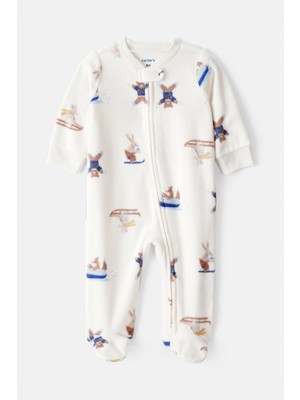 Carter's Erkek Bebek Ekru Polar Tulum
