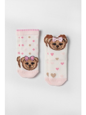 Katia & Bony Kız Bebek Ocean Odyssey Bear 2'li Soket Çorap Gül Pembe