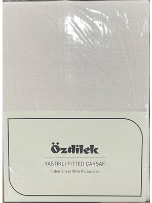 Özdilek Colurist Lastikli Fitted Çift Kişilik Çarşaf Takımı 160 x 200 +30 cm ( 30 cm Yükseklik ) Vanilya