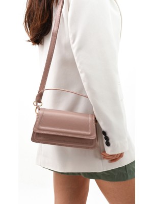 Moi Siyah Kadın Şık Tasarım Çıtçıtlı Ayarlanabilir Askılı El, Kol ve Omuz Çantası U:10 E:21 G:7 cm