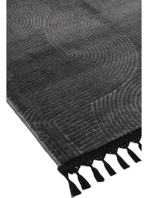 Valery Home Rölyef Joy Krem Kaymaz Taban Kesme Halı Yolluk Pon Pon