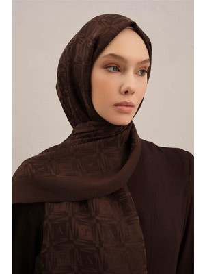 Armine Lyocell Naia Kare Monogram Şal 6 10