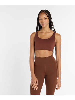 Nb New Balance Kahverengi Kadın Sporcu Sütyeni
