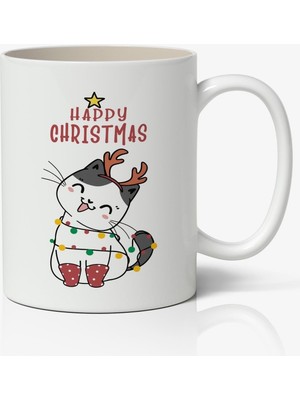 Toyaso Kişiye Özel Yılbaşı Yeni Yıl Christmas Temalı Beyaz Kupa Bardak Sevgiliye Arkadaşa Hediye V32