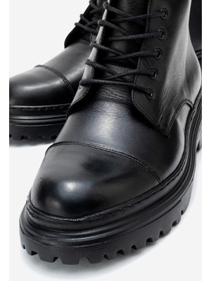 Depderi Hakiki Deri, Fermuarlı, Suya Dayanıklı, Erkek Deri Bot