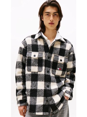 Tommy Hilfiger Tjm Ekoseli Erkek Siyah Gömlek DM0DM22013BDS