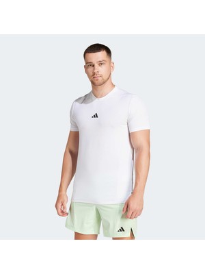 adidas Erkek Beyaz Antrenman T-Shirt.-