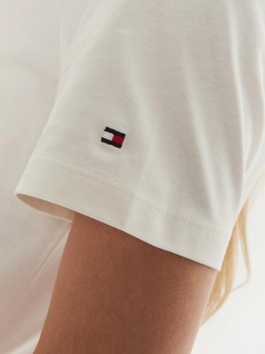 Organik Pamuklu Marka Nakışlı Logo T-Shirt