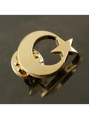 Zero Mtxdpn Ay Yıldız Yaka Rozet-Gümüş Rengi