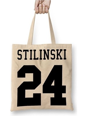 Toyaso Stilinski 24 Teen Wolf Bez Çanta Uzun Saplı Alışveriş Çantası Plaj Çantası