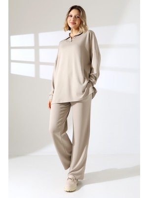 Lubiti Oyşo Modal Dik Yaka Alt Üst Takım