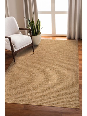 Konfor Halı Konfor Jutem 0103 Büyük Ebat Jüt Hasır Bukle Örme Kilim Modern Oturma Odası Salon Halısı Iç ve Dış Mekan Halısı