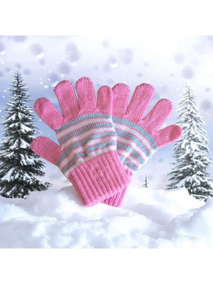 Eleven Markets Kız Çocuk Eldiven Pembe 4-8 Yaş