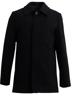 Uki Siyah Kaşe Kaban