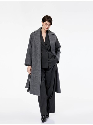 Koton  Antrasit Kadın Kaban 6WAK00091EW