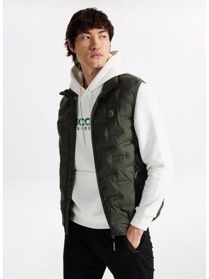 Discovery Expedition D5WM-YLK3307 Haki Relaxed Kapitone Erkek Yelek