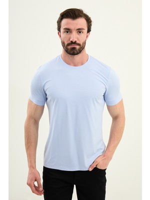 MCR Düz Slim Fit Bisiklet Yaka Basic Erkek T-Shirt