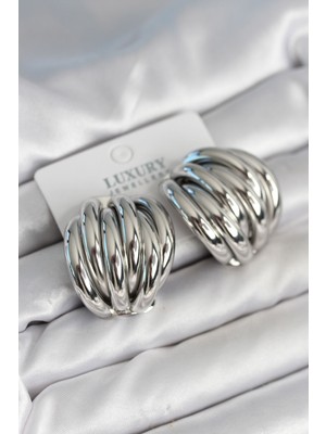 ForWhat Zarif Kulaklar Için Silver Pirinç Yapım Vintage Stil Kadın Küpe