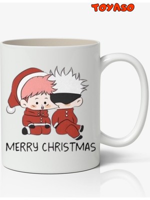Toyaso Jujutsu Kaisen Itadori Yuji Yılbaşı Christmas Anime Beyaz Kupa Bardak Sevgiliye Arkadaşa Hediye