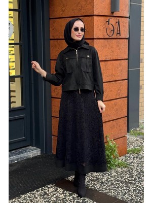 Clande Etekli Takım 2502-4008 Siyah